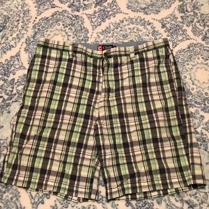 Men’s plaid shorts